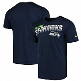 Seattle Seahawks Nike Sideline Line of Scrimmage Legend Performance T-Shirt College Navy,baseball caps,new era cap wholesale,wholesale hats